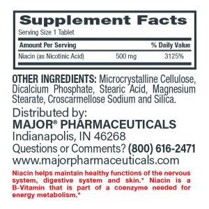 MAJOR PHARMACEUTICALS Major® Vitamin B-3 Dietary Supplement 00904227260