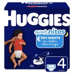 KIMBERLY CLARK Huggies® OverNites Diaper, Size 4 49539