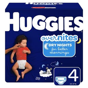 KIMBERLY CLARK Huggies® OverNites Diaper, Size 4 49539