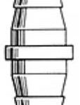 BUSSE HOSPITAL DISPOSABLES Busse Tubing Connector 511