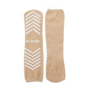 MCKESSON BRAND McKesson Single Tread Slipper Socks, X-Large, Tan 16-SCE2