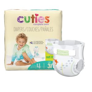 FIRST QUALITY PRODUCTS LLC Cuties® Premium Diaper, Size 4 CR4001