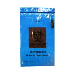 MINIGRIP Speci-Zip® Transport Bag, Document Pouch, Zip Close, Blue Tinted, 6 x 9 Inch IP69BBL
