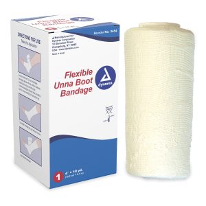 dynarex® Unna Boot with Zinc Oxide, 4 Inch x 10 Yard 3454
