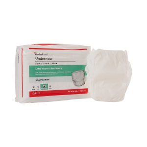 CARDINAL Sure Care™ Ultra Extra Heavy Absorbent Underwear, Small / Medium 1430A