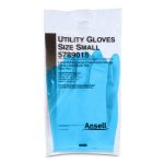 Ansell Latex/Nitrile Utility Glove, Small, Blue 5789015