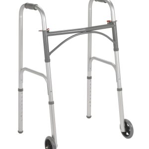 DRIVE DEVILBISS HEALTHCARE drive™ Steel Folding Walker, 25 – 32 Inch Height 10247-4