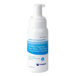MEDLINE Bedside-Care® Foam Cleanser, Unscented, Shampoo and Body Wash, 8.1-ounce bottle COI67146