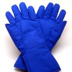BRYMILL CRYOGENIC SYSTEMS Cryo-Gloves® Mid-Arm Cryogenic Glove, Size 9, Blue 605M