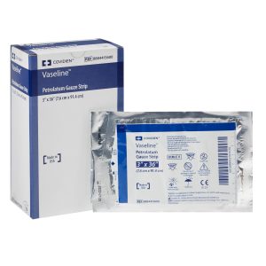 CARDINAL Vaseline™ Petrolatum Impregnated Dressing, 3 x 36 Inch 8884415600