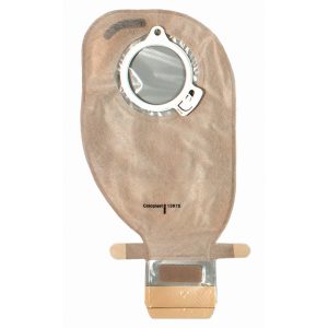COLOPLAST Assura® Two-Piece Transparent Ostomy Pouch, 50mm Flange, Red Match 13975