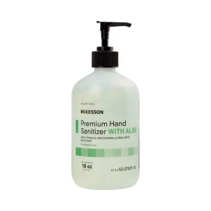 MCKESSON BRAND McKesson Premium Hand Sanitizer with Aloe, 18 oz, Gel, Pump Bottle 53-27037-18