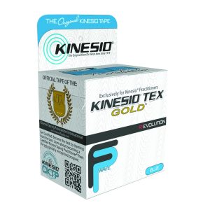 FABRICATION ENTERPRISES Kinesio® Tex Gold™ FP Kinesiology Tape, 2 Inch x 5-1/2 Yard, Blue 24-4871