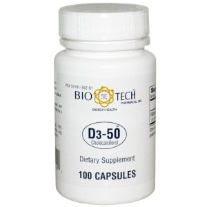 BIO TECH PHARMACAL Bio Tech™ Vitamin D3-50 Supplement 53191036201