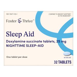 MCKESSON BRAND Foster & Thrive™ Sleep Aid Doxylamine Succinate 25 mg Tablets 70677112901