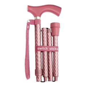 MABIS HEALTHCARE Switch Sticks® Folding Cane, Rose Gold 502-2000-5206