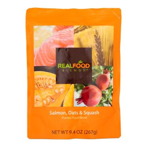 NUTRITIONALS MEDICINALS Real Food Blends™ Salmon, Oats & Squash Puree for Tube Feeding, 9.4-ounce pouch 176987