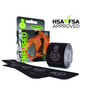 GREEN DROP COMPRESSION LLC Green Drop Sports Tape, Infused Kinesiology Tape for Recovery KIN-1456