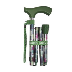 MABIS HEALTHCARE Switch Sticks® Folding Cane, Vienna Print, 32 to 37 Inch Height 502-2000-5134