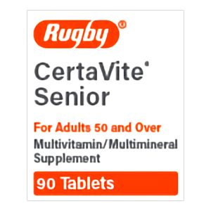 MAJOR PHARMACEUTICALS CertaVite® Multivitamin Supplement for Adults 50 Years and Older 80681014101