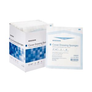 MCKESSON BRAND McKesson Sterile Nonwoven Sponge, 4 x 4 Inch 16-2436