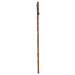 MABIS HEALTHCARE Brazos™ Exotic Leather Safari Hickory Rustic Walking Stick, 55-Inch 602-3000-1170