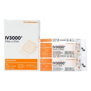 SMITH & NEPHEW IV3000™ 1-Hand Peripheral Catheter Dressing, 2-3/8 x 2¾ Inch 66024007