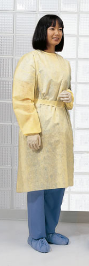 Cardinal Health™ Isolation Gown, Extra Large, Yellow 1101PG
