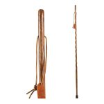 MABIS HEALTHCARE Brazos™ Twisted Oak Hitchhiker Handcrafted Walking Stick, 58-Inch, Brown 602-3000-1111