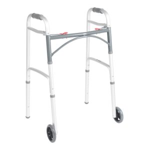 MCKESSON BRAND McKesson Junior Aluminum Folding Walker, 25 – 32¼ Inch Height 146-10211-1