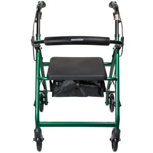 MCKESSON BRAND McKesson Folding Aluminum Four-Wheel Rollator, Green 146-R726GR