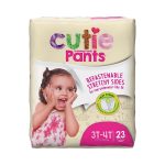 FIRST QUALITY PRODUCTS LLC Cutie Pants® Toddler Training Pants, Pink Princess Print, 3T – 4T, 32 – 40 lbs. CR8008