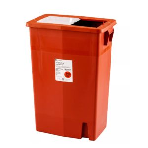 CARDINAL SharpSafety™ Multi-purpose Sharps Container, 18 Gallon, 26 x 18¼ x 12¾ Inch 8938