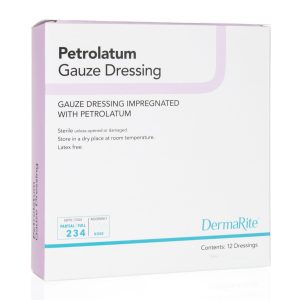 DERMARITE INDUSTRIES DermaRite® Petrolatum Impregnated Dressing, 1 x 8 Inch 23180