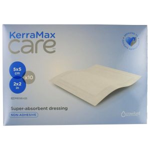 SOLVENTUM CORPORATION KerraMax Care® Super Absorbent Wound Dressing, 2 x 2 Inch PRD500-025