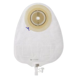COLOPLAST Assura® Flat 1-Piece Transparent Urostomy Pouch, 10 – 55 mm Stomas 14222