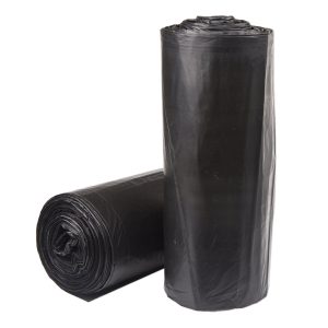 MCKESSON BRAND McKesson Extra Heavy Duty Plus Trash Can Liners, Black, 45-gallon Capacity S404822K