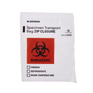MCKESSON BRAND McKesson Specimen Transport Bag, Zip Closure, 8 x 10 Inch 4530