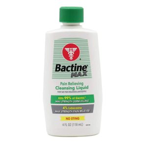 EMERSON HEALTHCARE Bactine® MAX Pain Relieving Antiseptic, 4-ounce bottle 811-14