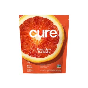 CURE HYDRATION Cure Electrolyte Drink Mix, Blood Orange, 7.7-gram Packets HM1010