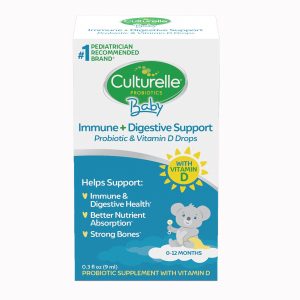 I-HEALTH INC Culturelle® Baby Immune + Digestive Support Probiotic & Vitamin D Drops 049100400532