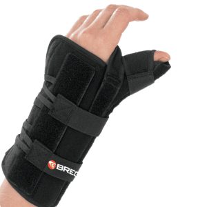 BREG Apollo Universal Wrist Brace with Thumb Spica for Left Hand, One Size Fits Most 10058