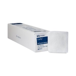 CARDINAL Curity™ Nonwoven Sponge, 2 x 2 Inch, 4-Ply 9022