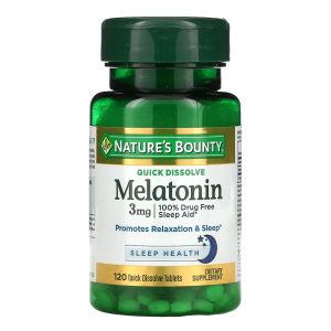 US NUTRITION Nature's Bounty® Melatonin 3 mg Capsules 50428419642