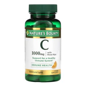 US NUTRITION Nature's Bounty® 1000 mg Vitamin C with Rose Hips Coated Caplets 74312000690
