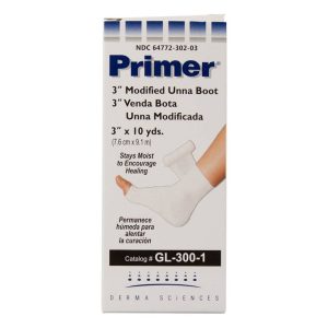 GENTELL Primer® Unna Boot with Zinc Oxide, 3 Inch x 10 Yard GL3001