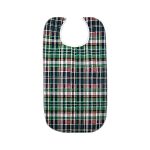 Beck's Classic Quilted Adult Bib, Highland Blue Plaid, 18 x 34 Inch BIBP1834QLTSNP