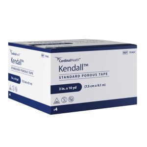 CARDINAL Kendall™ Cloth Medical Tape, 3 Inch x 10 Yard, White 7046C