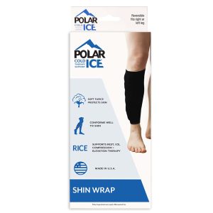 BROWNMED Polar Ice® Cold Pack with Wrap for Shin, 5 x 12 Inch 30036