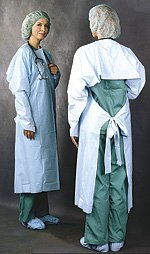 BUSSE HOSPITAL DISPOSABLES Busse Over-the-Head Protective Procedure Gown 235